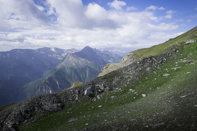 Beautiful view of italian mountains near turin