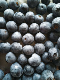 Full frame shot of blueberries