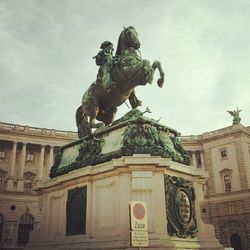 Low angle view of historical building against sky