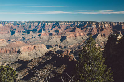 Scenic view of grand canyon national park against sky