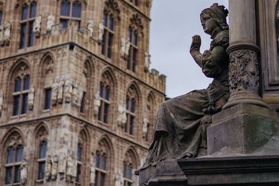 Low angle view of statue