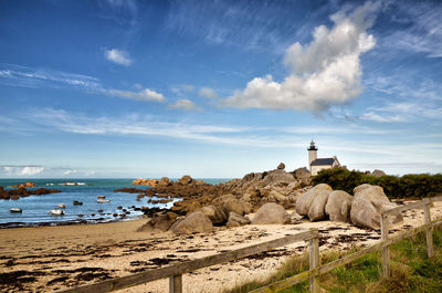 Scenic view of sea against sky