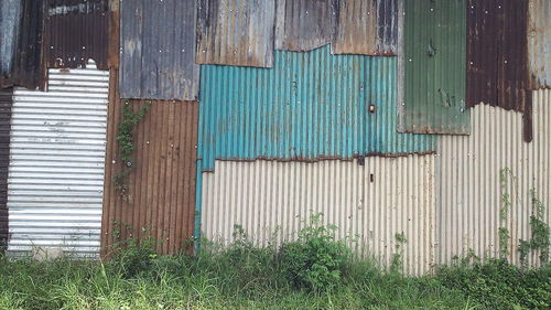 Close-up of wooden door