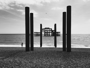 Scenic view of calm sea against sky