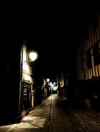 City street at night