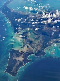 Aerial view of sea