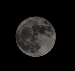 Close-up of moon against black background