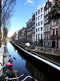 Reflection of buildings in canal