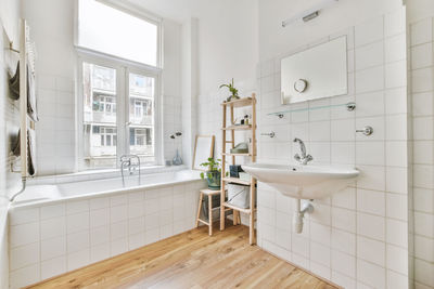 Interior of bathroom