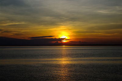 Sea against sky during sunset