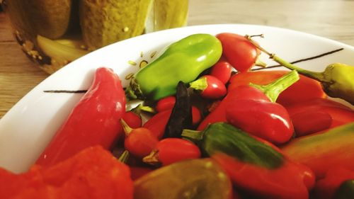 Close-up of served food