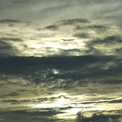 Low angle view of storm clouds in sky