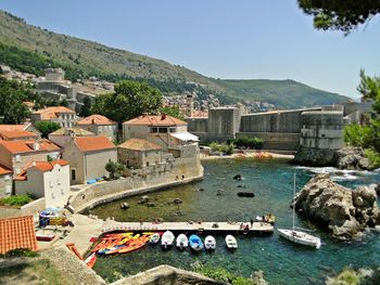 River with town in background