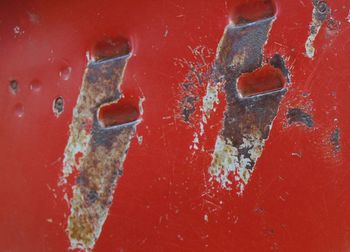 Close-up of rusty door