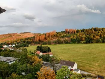 Scenic view of landscape against sky