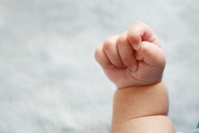 Close-up of human hand