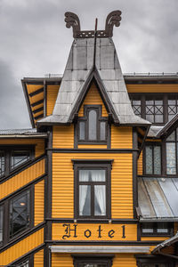 Low angle view of building against sky