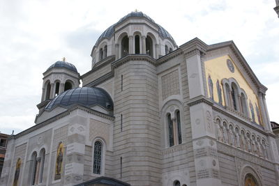 Low angle view of building against sky