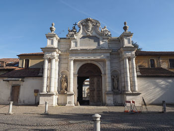 Low angle view of historical building