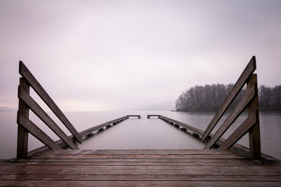 Low angle view of bridge against sky