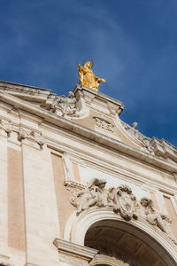 Low angle view of statue