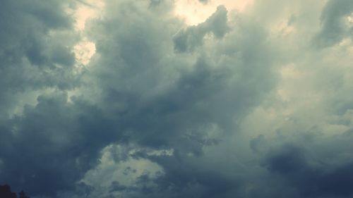 Low angle view of clouds in sky