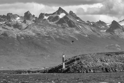 Les eclaireurs lighthouse near ushuaia in beagle channel, argentina