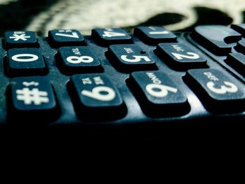 Close-up of computer keyboard