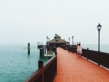 Pier on sea