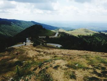 Scenic view of landscape against sky