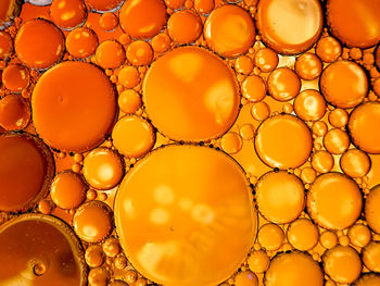 Full frame shot of coffee beans in water