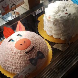 Close-up of cake on table