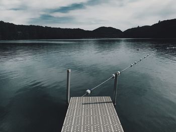 The lake at dusk 