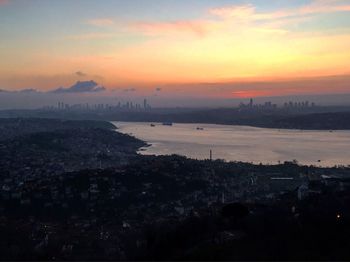 Cityscape at sunset