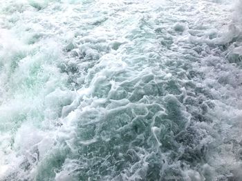 Full frame shot of water flowing in sea