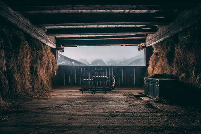 Barn interior