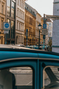 Cars on city street