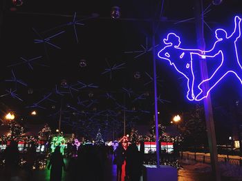 People at night