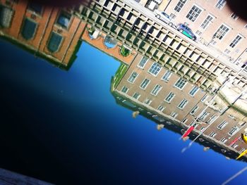 Reflection of buildings in canal