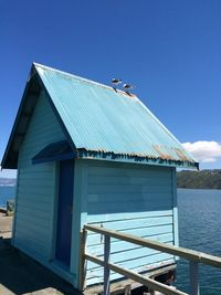 Built structure against blue sky