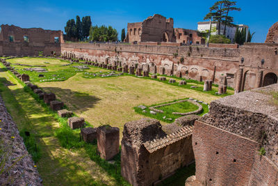 View of old ruins