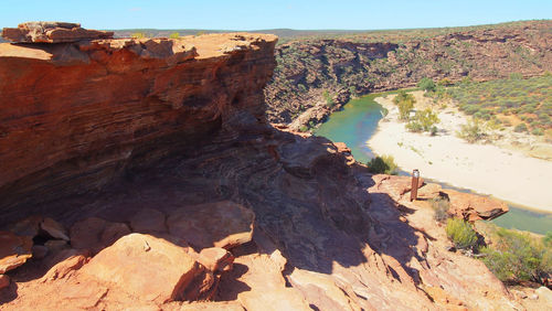 View of rock formations