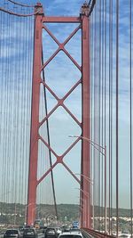 View of suspension bridge