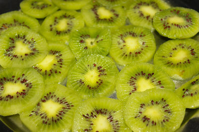 Full frame shot of kiwi fruits