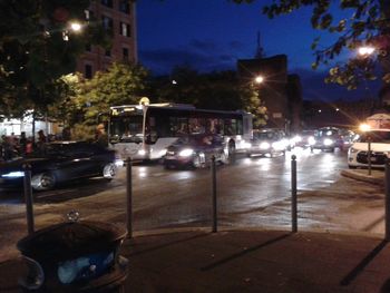 City street at night