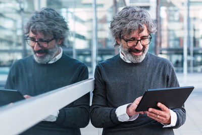 Young man using mobile phone