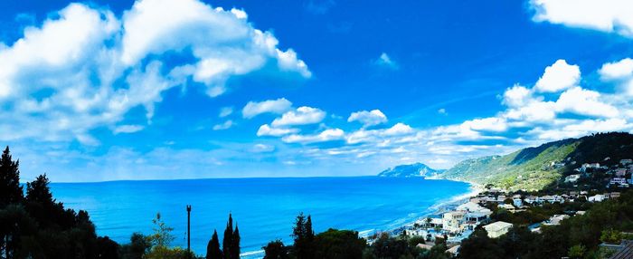 Panoramic shot of sea against sky