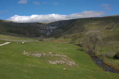 Scenic view of landscape against sky