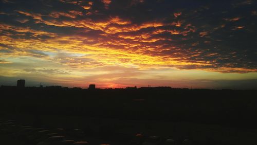 Scenic view of sky during sunset