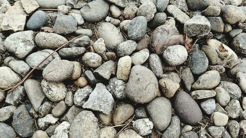 Full frame shot of pebbles